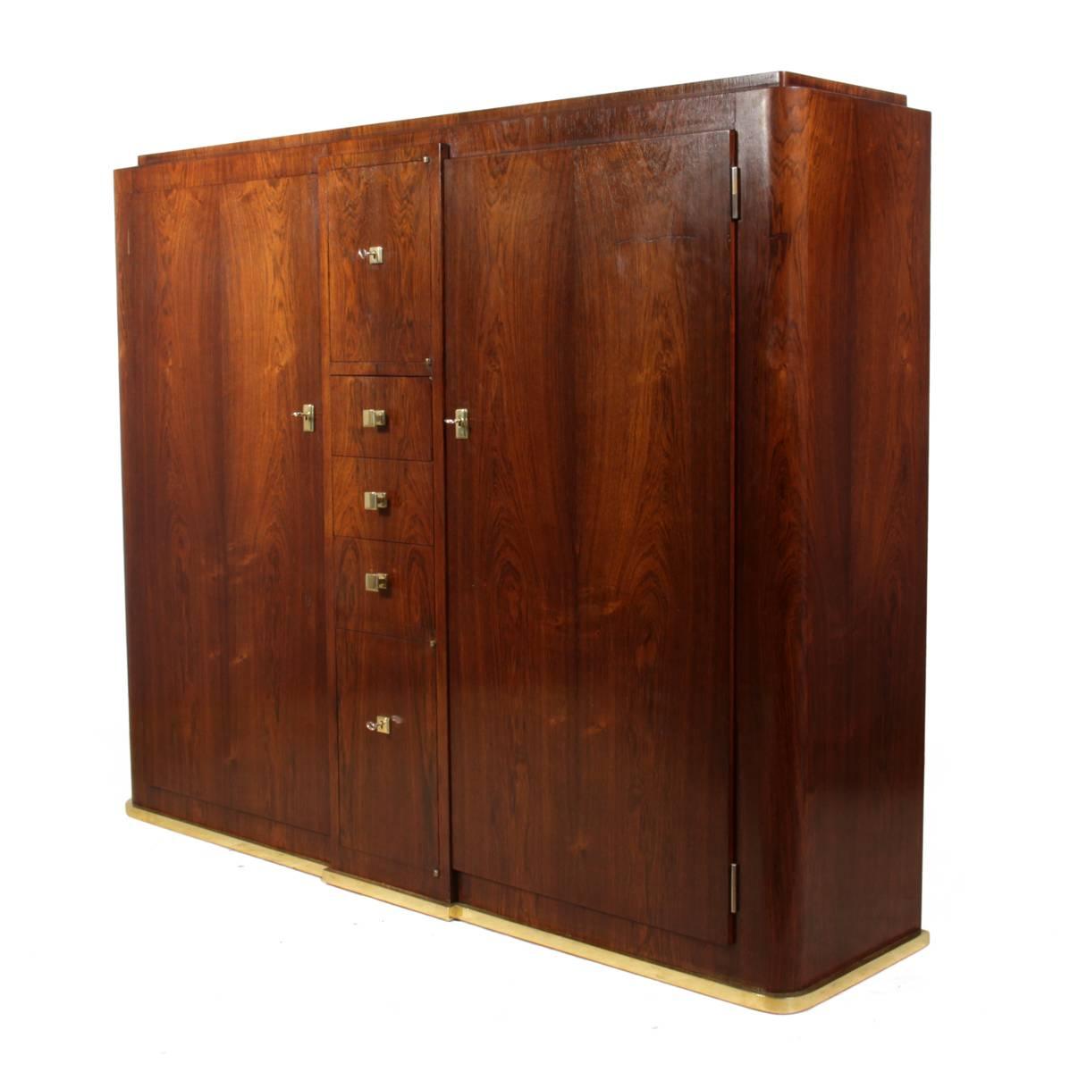 Art Deco Slim Rosewood Hall Cabinet 5
