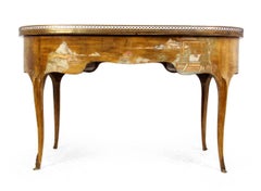 Antique French Chinoiserie Kidney Writing Desk, circa 1860