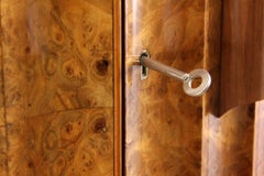 Art Deco Fluted Cocktail Cabinet in Burr Walnut by Epstein