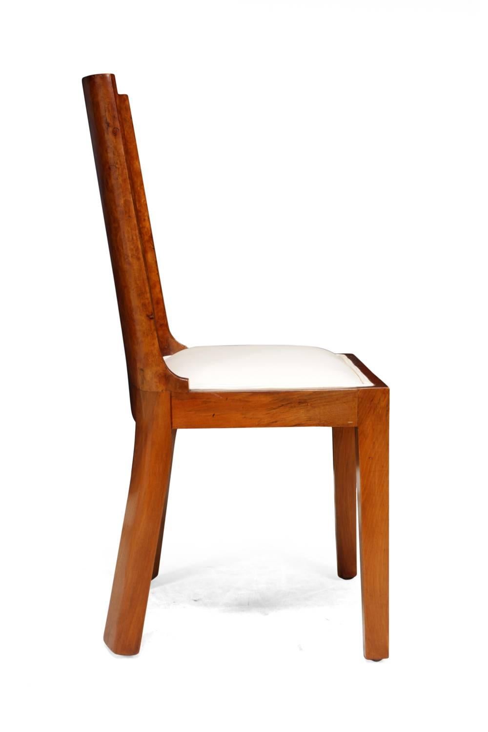 Art Deco Dining Chairs in Walnut Set of Eight 2