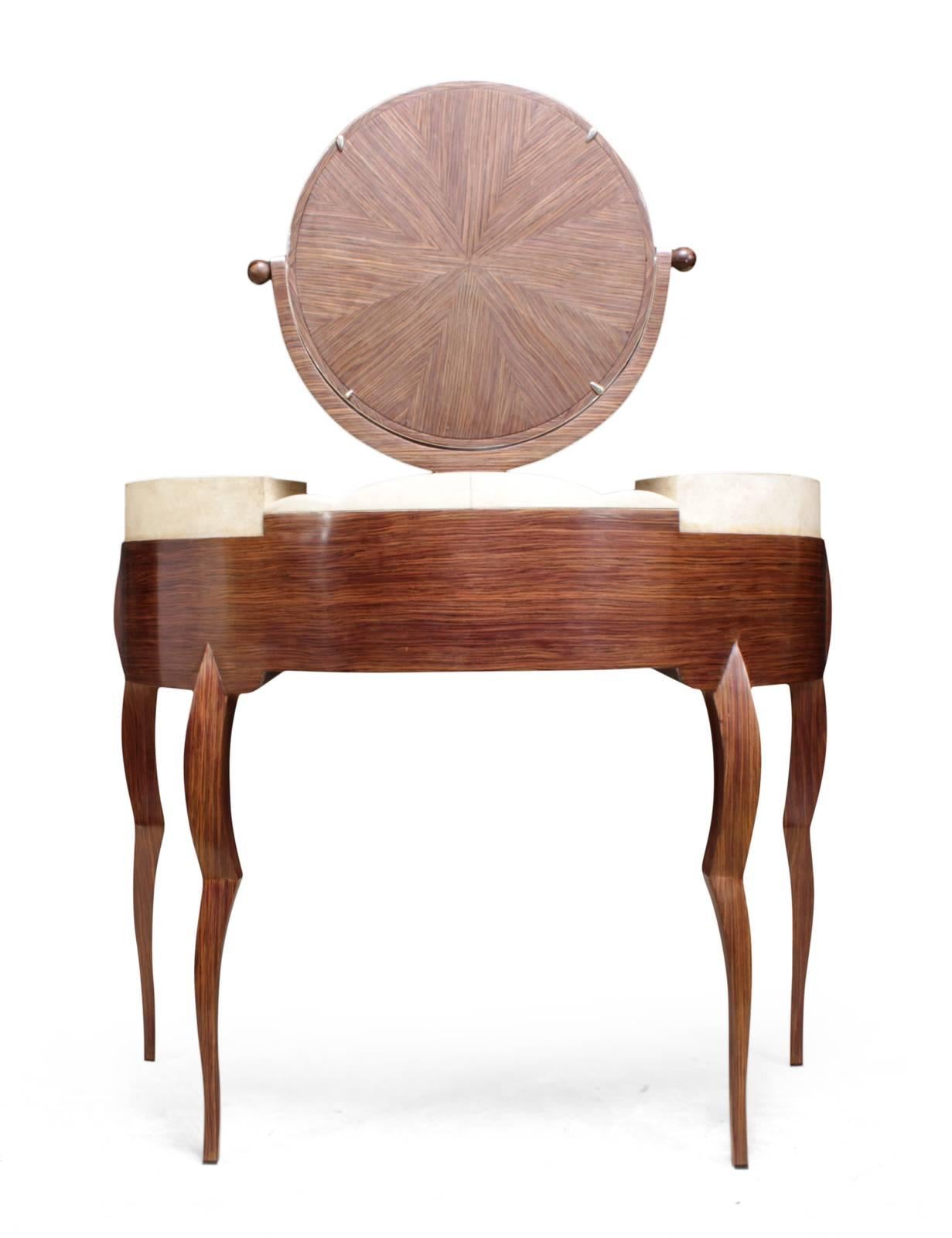 Dressing Table in Macassar Ebony and Shagreen 2