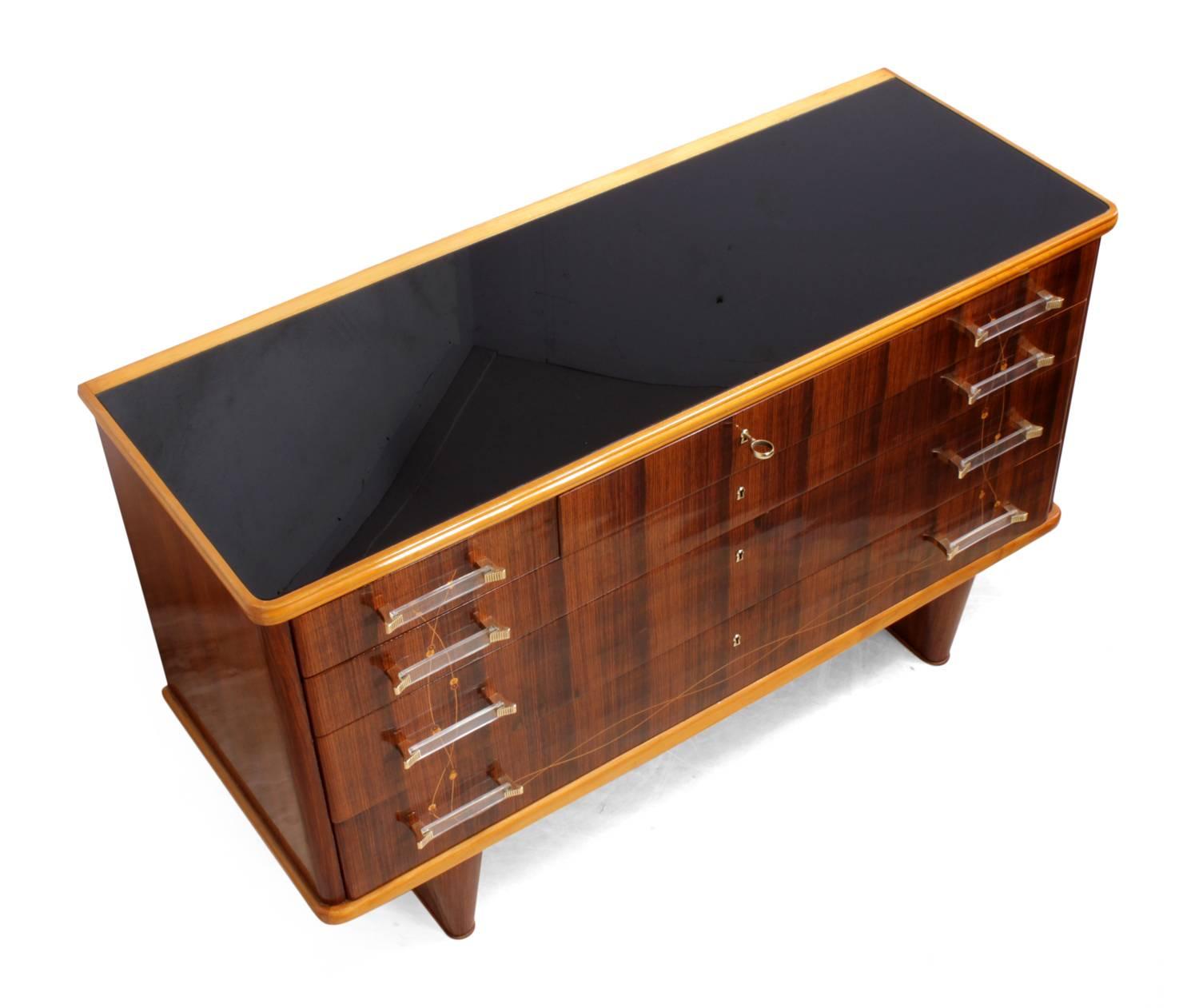 Italian Rosewood Commode by Dassi 2
