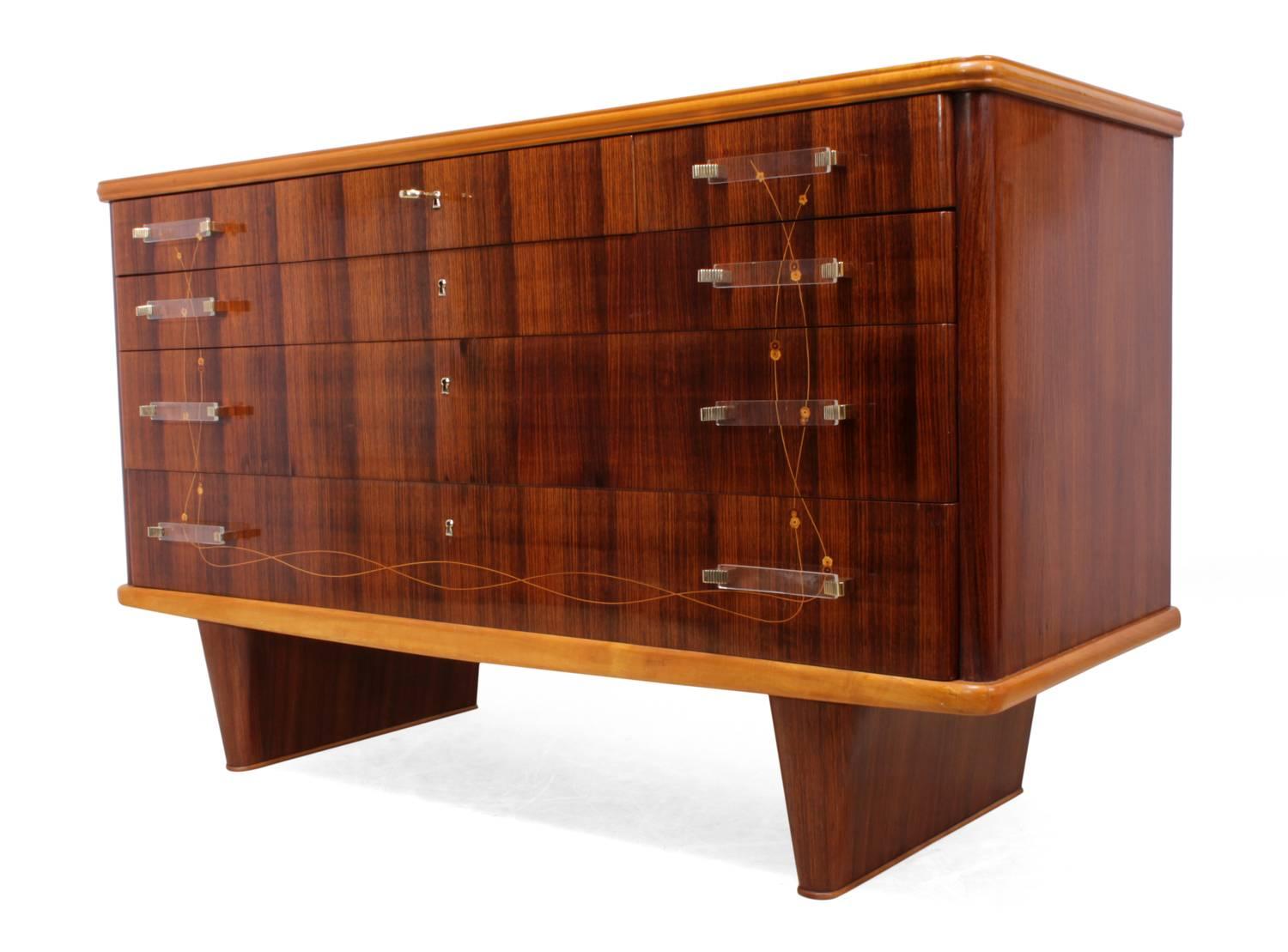 Mid-20th Century Italian Rosewood Commode by Dassi