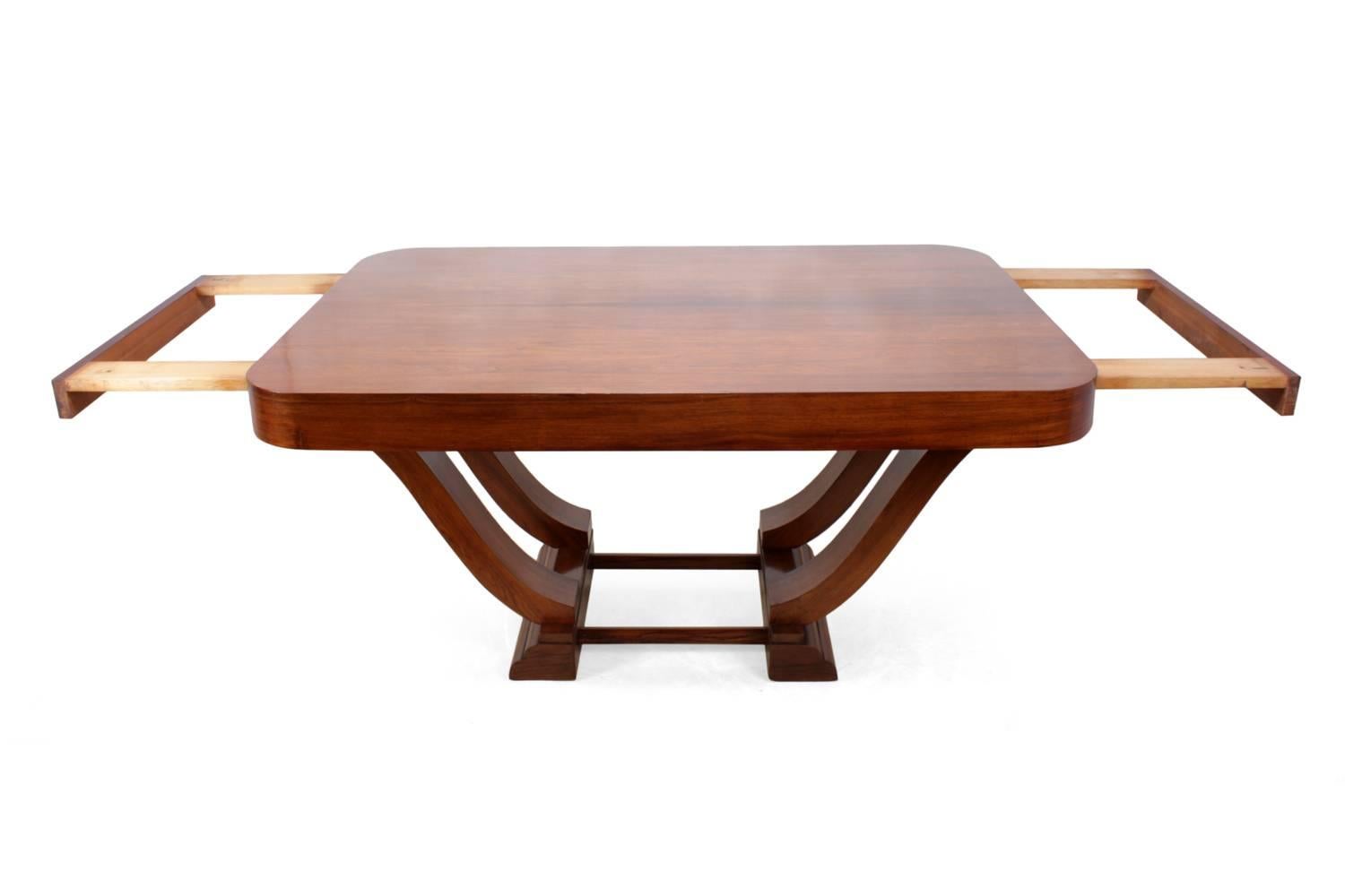 French Art Deco Dining Table in Rosewood 5
