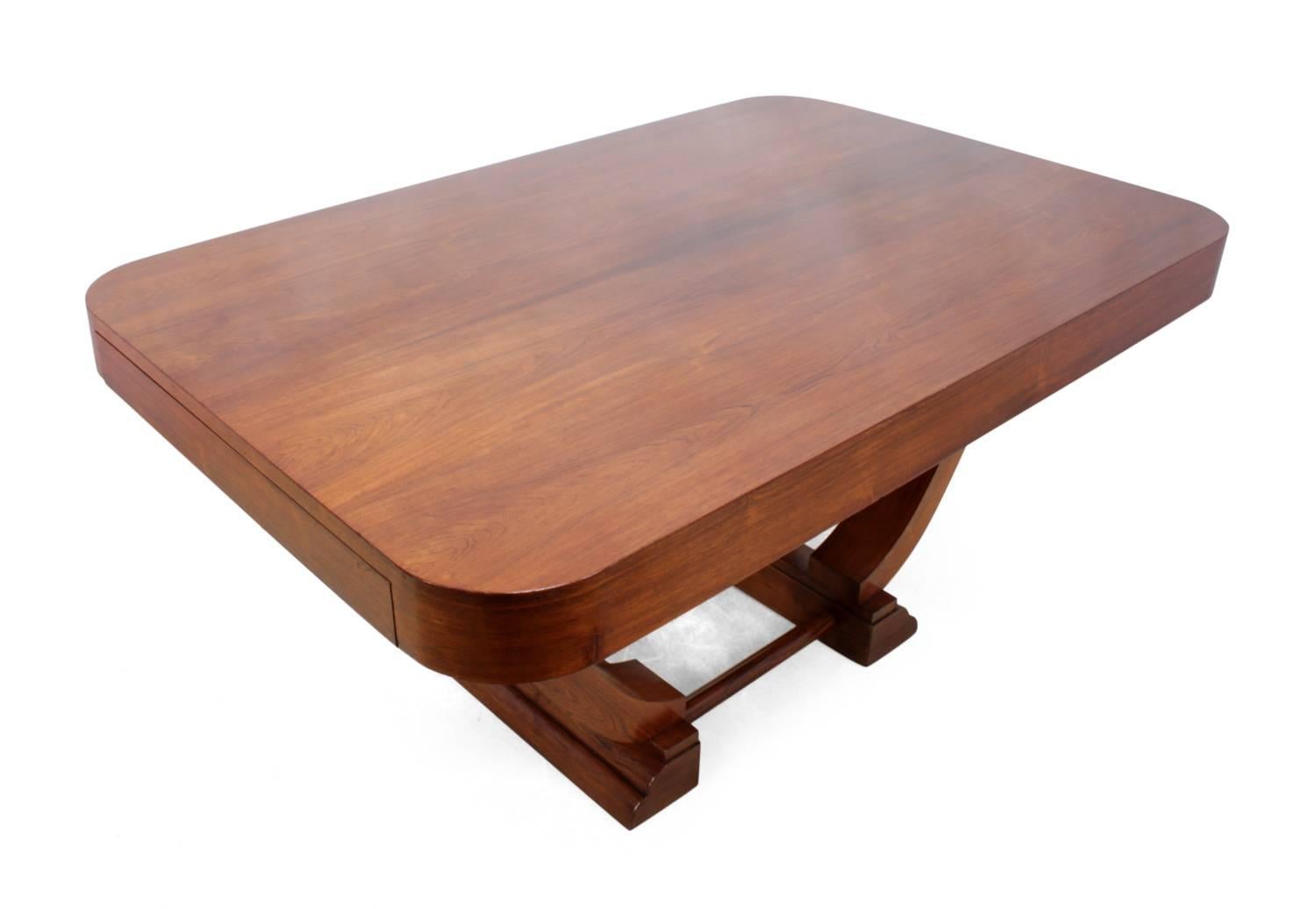 French Art Deco Dining Table in Rosewood 1