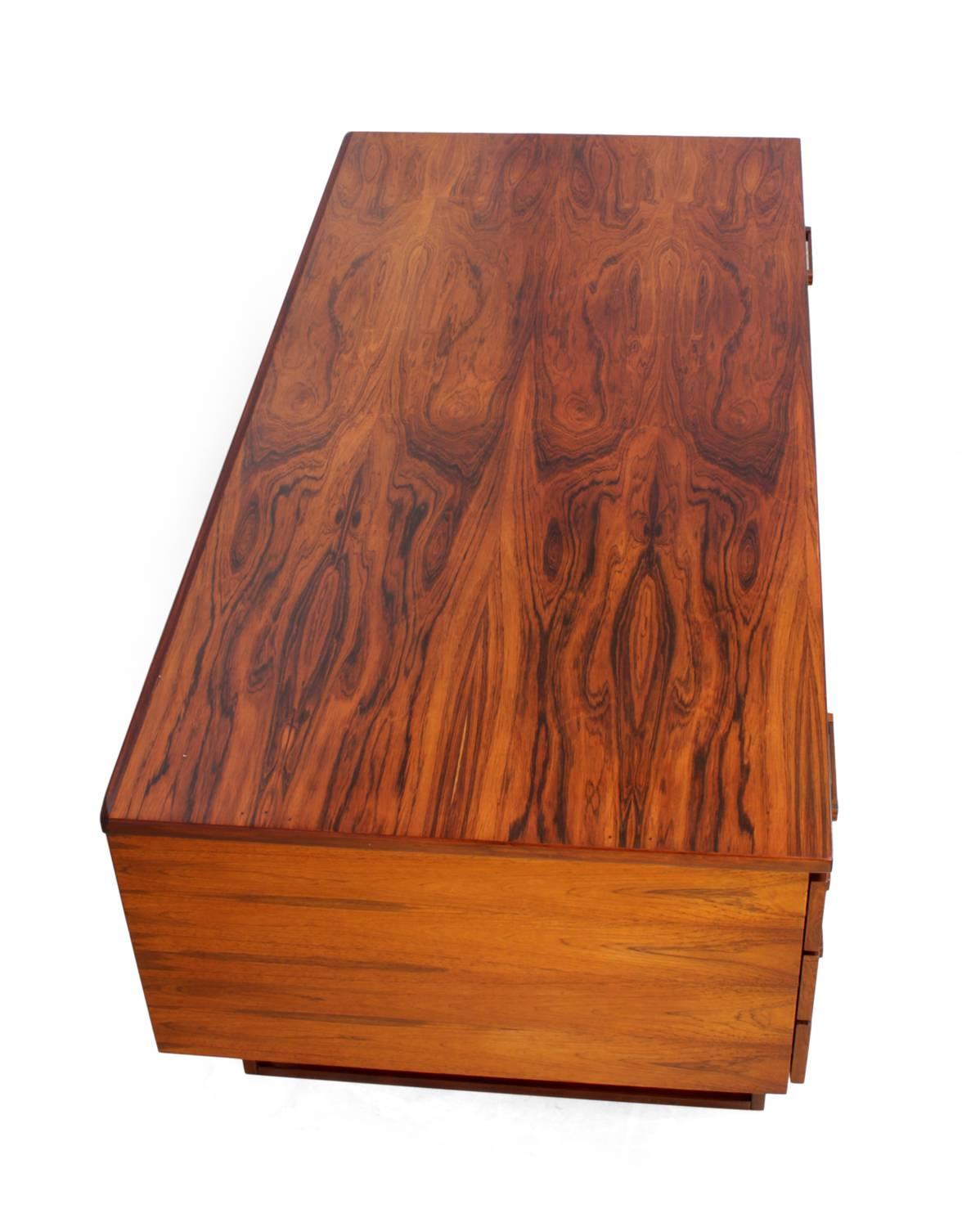 Wood Midcentury Rosewood Desk by Henning Jensen