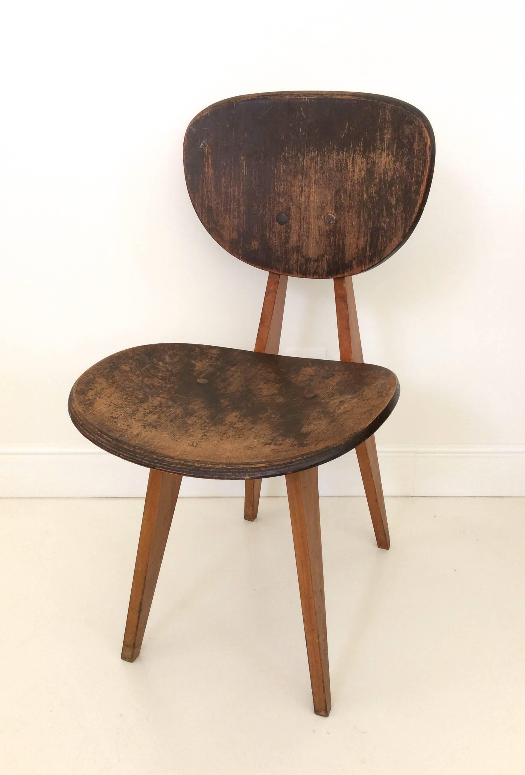 Japanese Pair of Original 1960 Chairs by Daisaku Choh, Japan