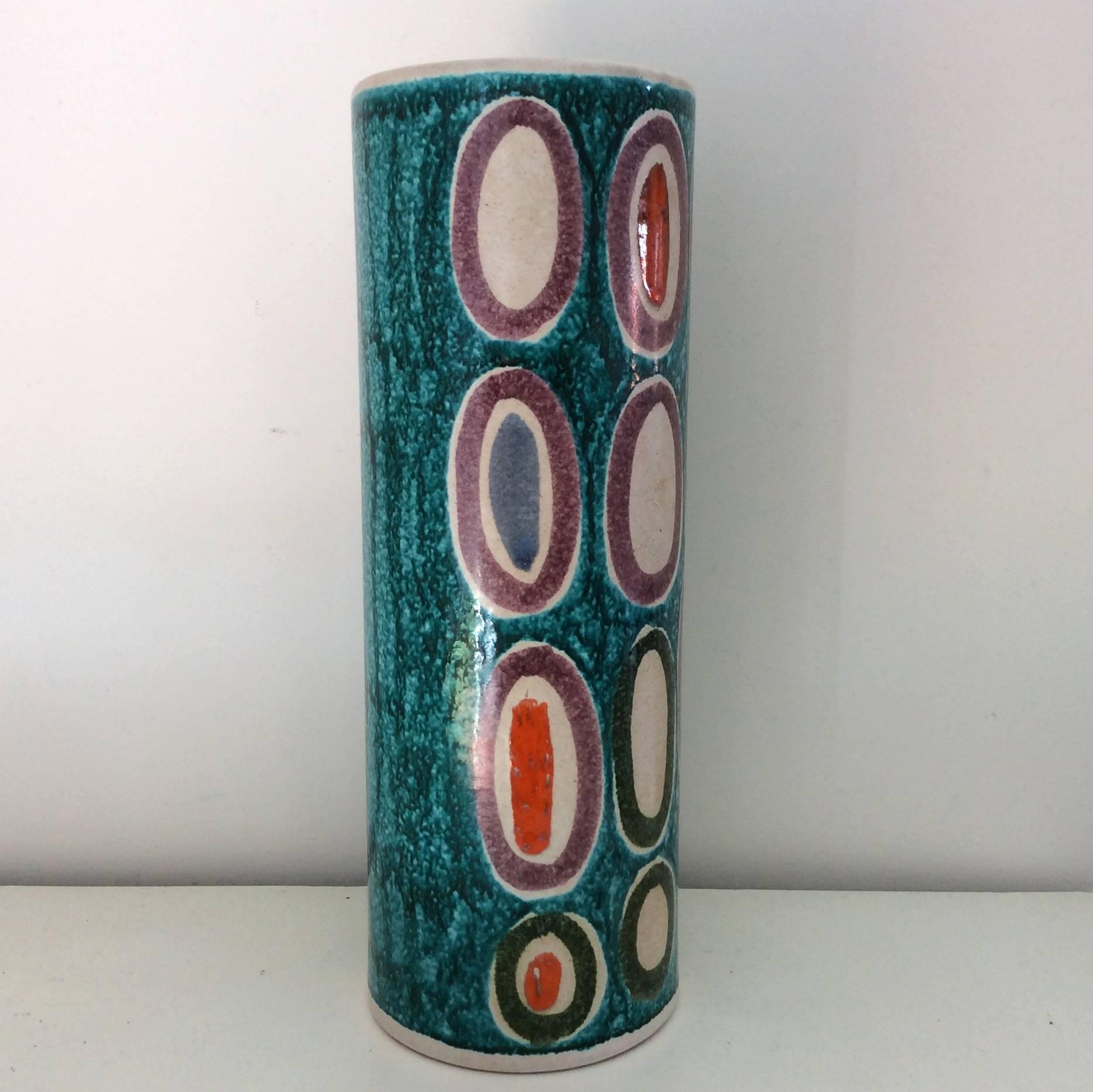 Large Abstract Italian Ceramic Vase, circa 1960 1