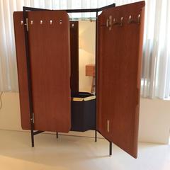 Plywood and Brass Coat-Stand by La Permanente, Italy, circa 1950