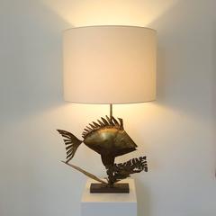 Daniel d'Haeseleer "Fish" Sculptural Table Lamp, circa 1975, Belgium