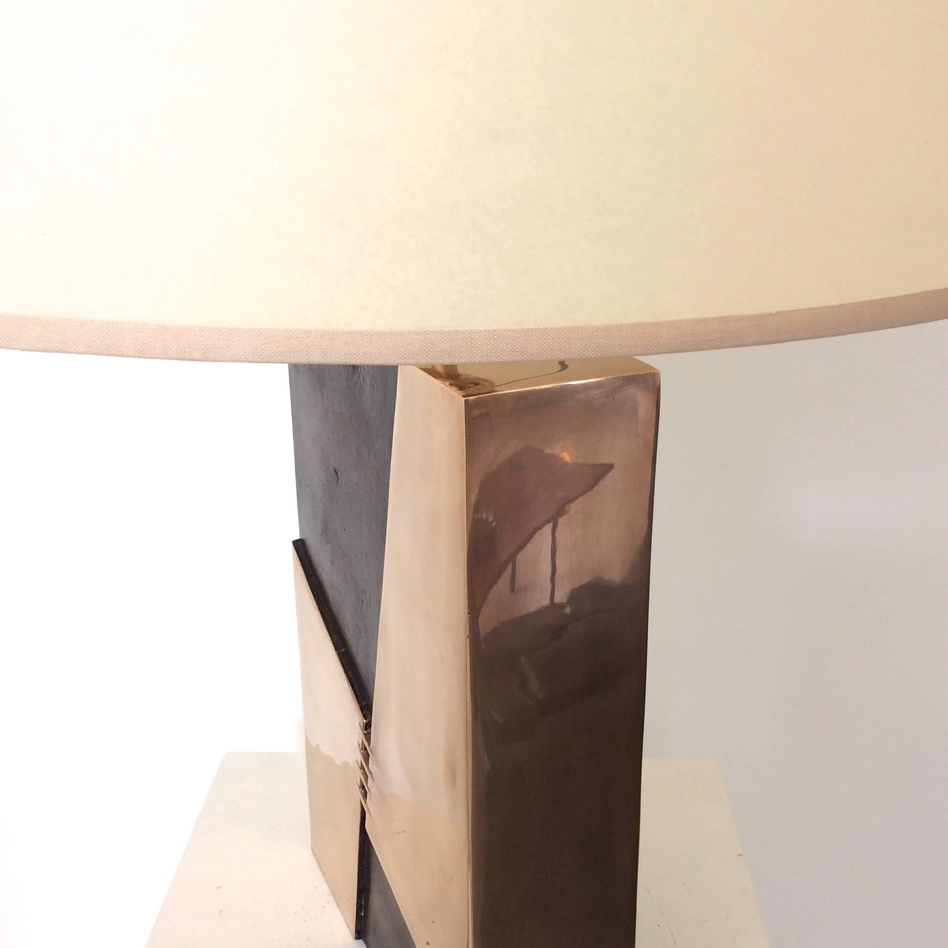 Esa Fegdrigolli Bronze Table Lamp, circa 1975, Italy 1