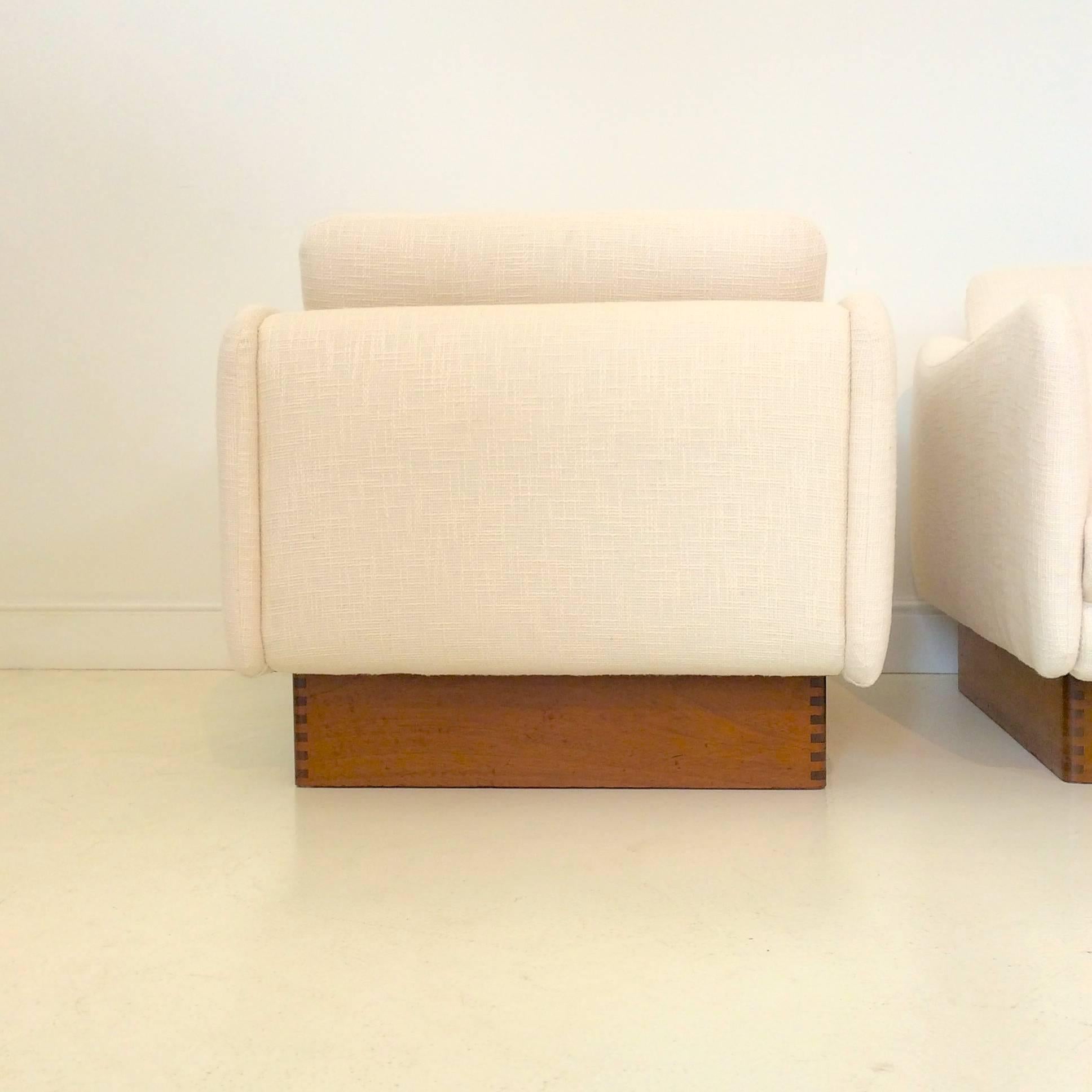 Mid-20th Century Michel Mortier Armchairs, 