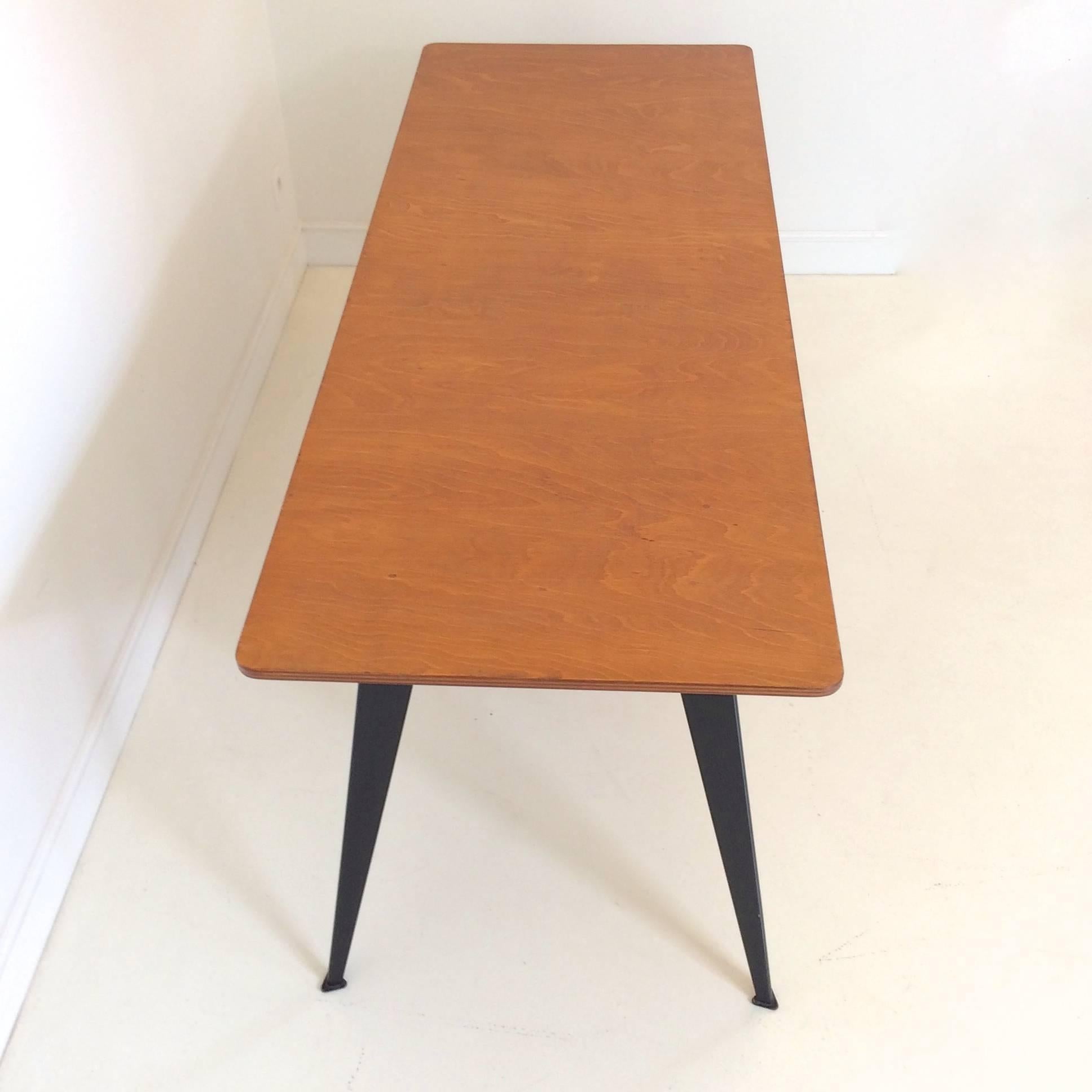 Rare Willy Van Der Meeren Dining Table for Tubax, 1954, Belgium In Good Condition In Brussels, BE