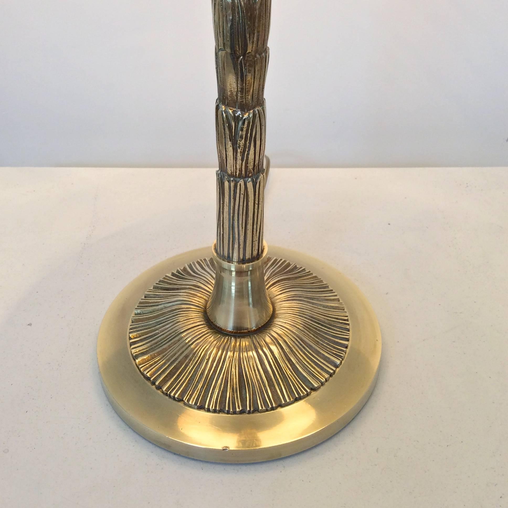 Maison Baguès Gilt Bronze Table Lamp, circa 1950, France In Good Condition In Brussels, BE