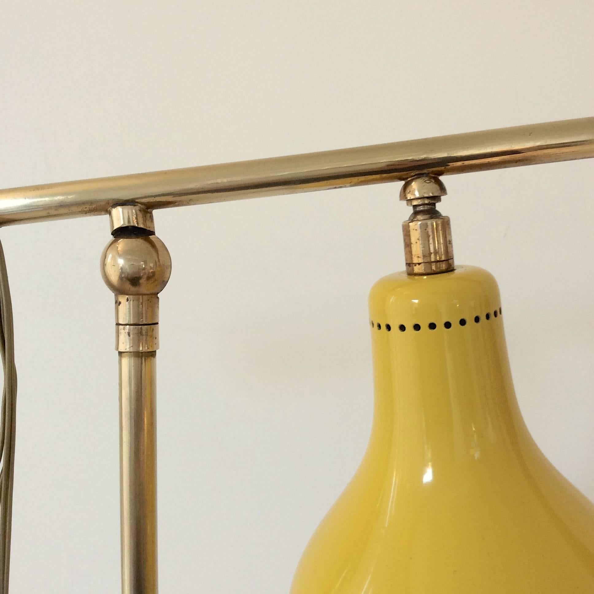 Rare Adjustable Floor Lamp, circa 1950, Italy In Good Condition In Brussels, BE