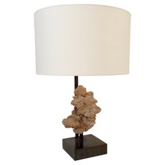 Vintage Desert Rose Table Lamp, circa 1970, Belgium