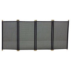 Antique Tobia & Afra Scarpa Adjustable Fireplace Screen, circa 1970, Italy