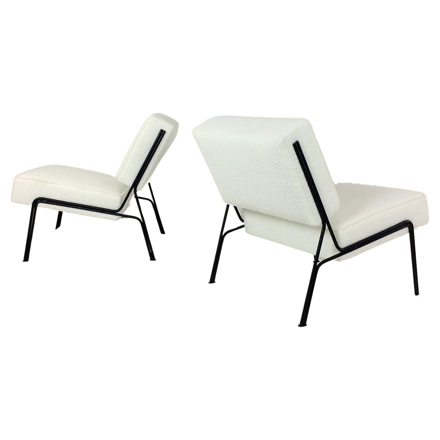 Pair of G2 Chairs By A.R.P. Guariche, Motte, Mortier for Airborne, 1953, France. For Sale