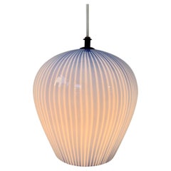 Massimo Vignelli Striped Pendant Lamp for Venini, circa 1960, Italy