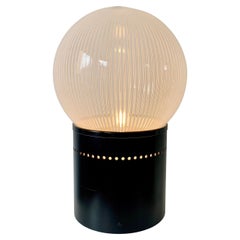 Lampada da tavolo in vetro striato di Venini, 1960 circa, Italia.