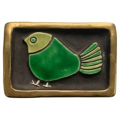 Mithé Espelt Ceramic Secret Box Moineau Model, 1968, France.