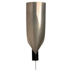 Michel Boyer Era Large Metal Sconce, circa 1970, France.