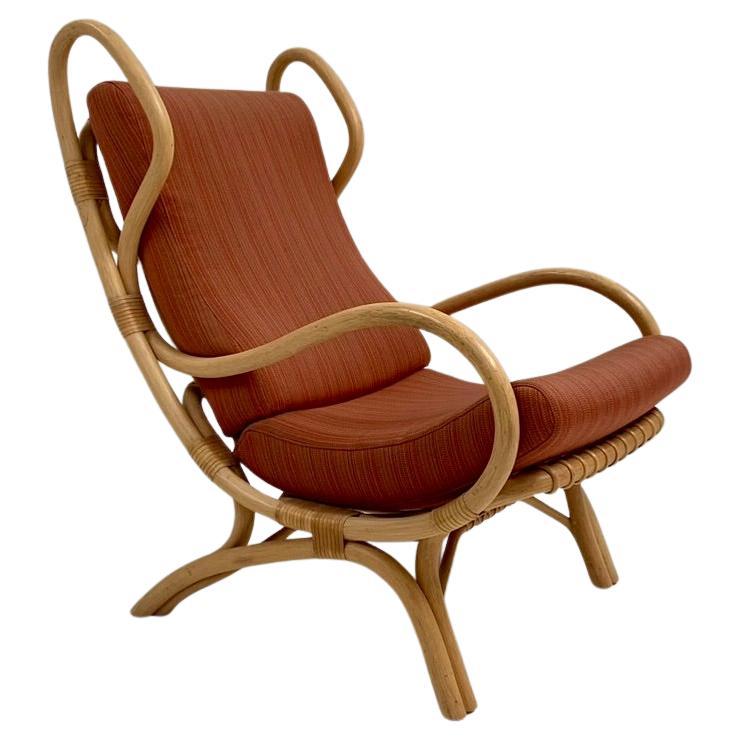 Gio Ponti Vintage Bamboo Armchair Model "BP16",  Bonacina , circa 1963, Italy.