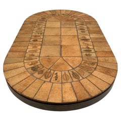 Table basse en céramique Herbier signée Roger Capron, circa 1965, France.