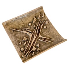 Dekorative Videopoche aus vergoldeter Bronze, um 1960, Italien.