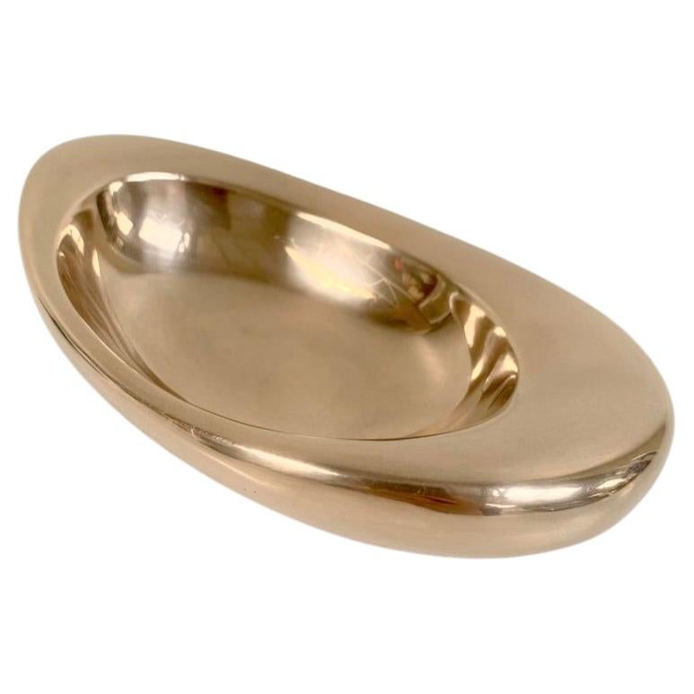 Monique Gerber Stamped Gilt Bronze Free Form Vide-Poche, circa 1970, France