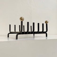 Mid-Century Decorative Fireplace Grate, circa 1960, France.