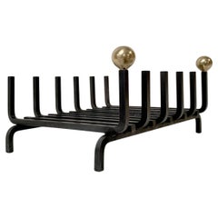 Mid-Century Decorative Fireplace Grate, circa 1960, France.