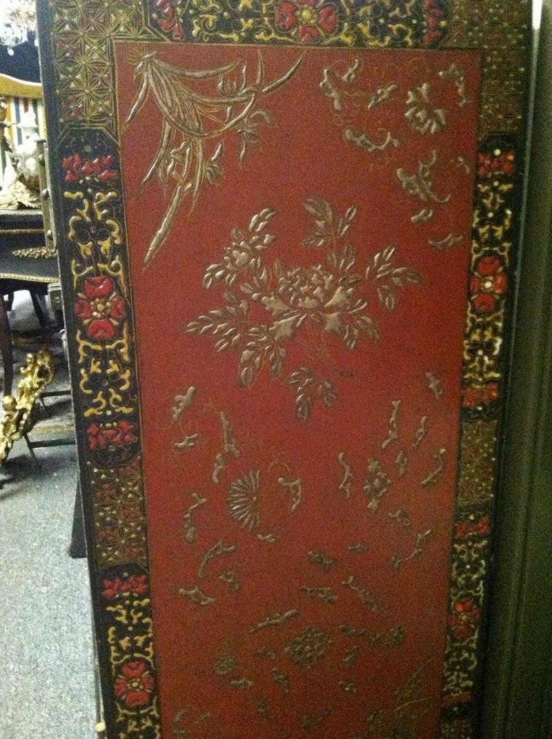 Chinese Black and Polychrome Lacquer Cabinet, Early 20th Century 4