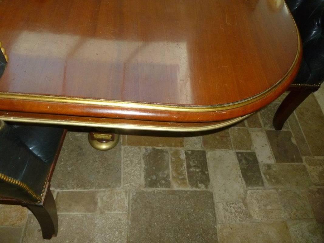 French Louis XVI Style Mahogany Dining Table, 19th Century 2