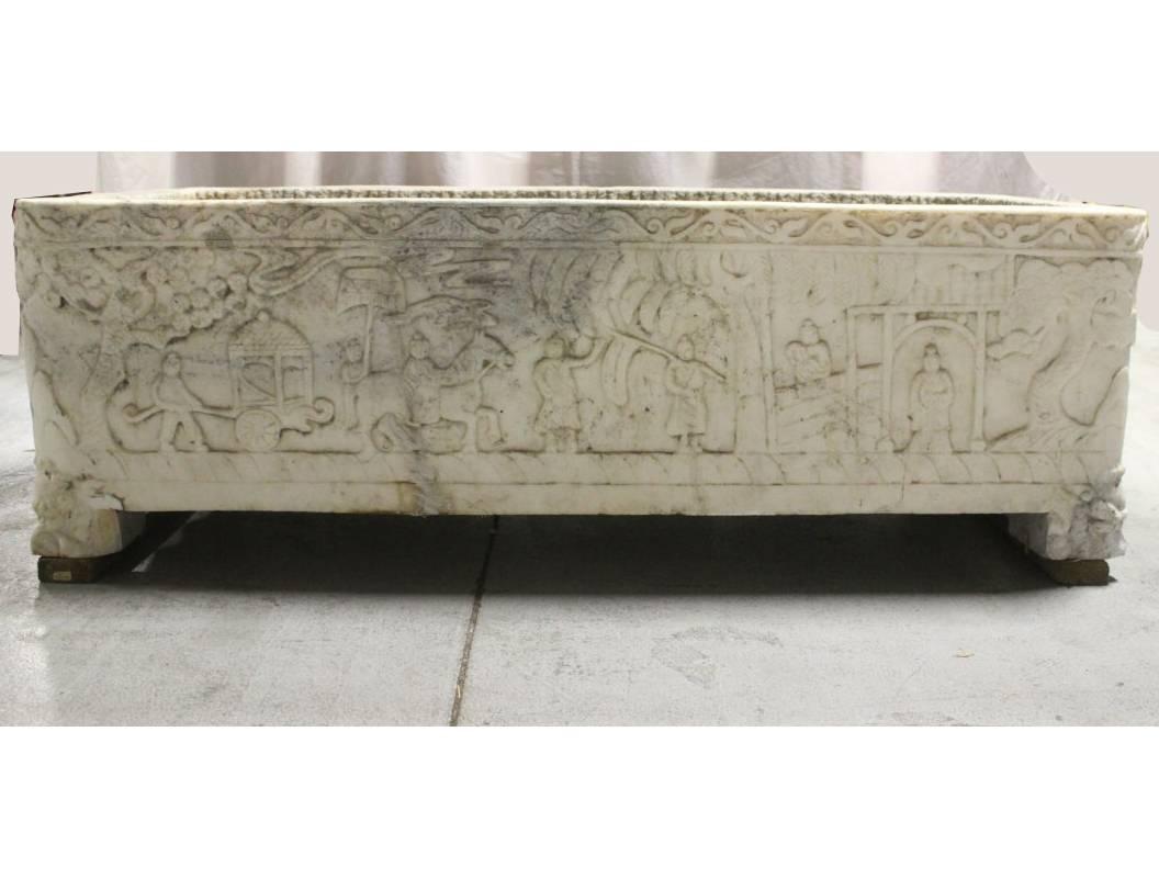 Continental Carved Marble Planter, 18th Century or Earlier 5