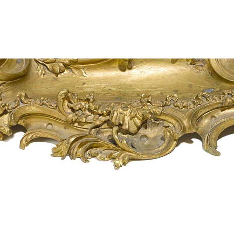 Gilt Louis XV Style Ormolu Inkwell, 19th Century