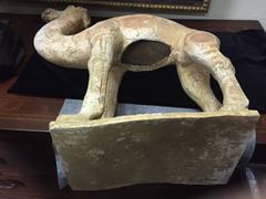 Large Chinese Han Dynasty Style Terracotta Figure of a Camel
