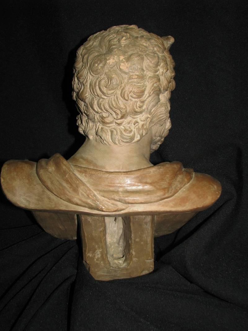 Italian Terracotta Bust of a Satyr, Late 18th Century 1