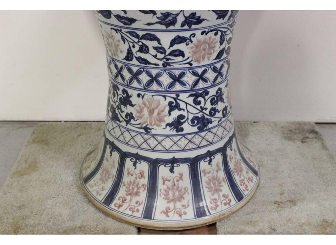 Chinese Blue and White Porcelain Round Table 4