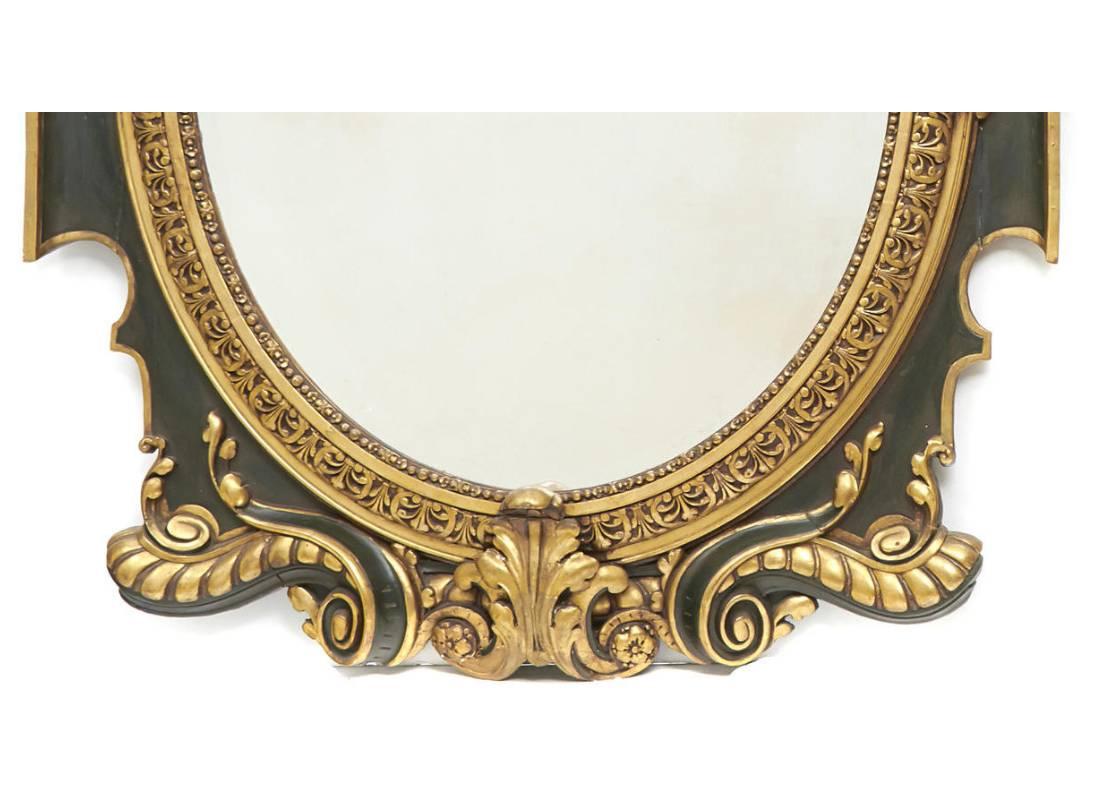 baroque oval mirror