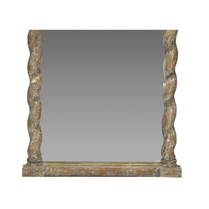 Pair of Italian Baroque Style Carved Mirrors, 19th Century In Good Condition In Cypress, CA