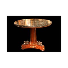 Empire Style Ormolu-Mounted Mahogany Round Table