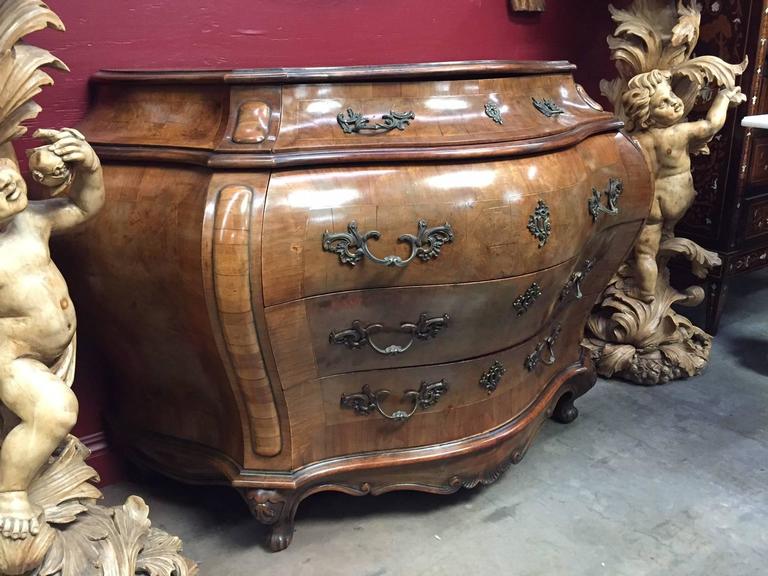 19th Century Italian Rococo Style Bombe Commode For Sale at 1stDibs ...