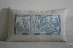 Rare 18th century French Linen Toile Pillow