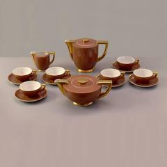 Art Deco - Streamline Porcelain Tea/ Coffee Set by C&E Carstens, Germany, 1930