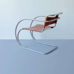 Rare Tubular Steel Cantilever Chair MR 20 by Ludwig Mies van der Rohe, 1927