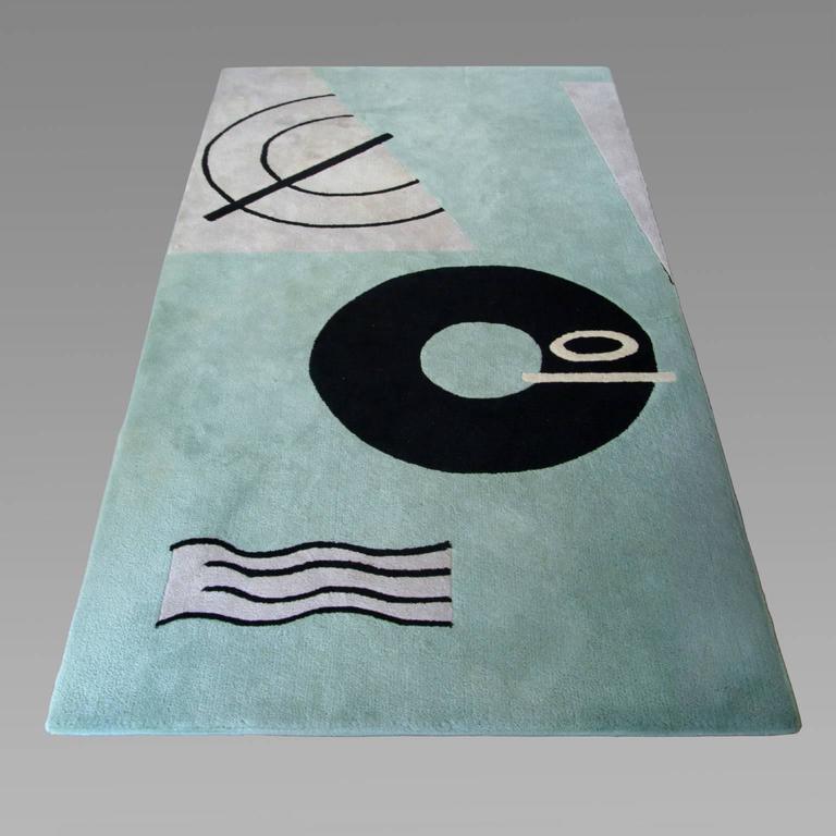 Modernist Rug By Eileen Gray For E1027 Carpeticka West Germany Modernist Rug By Eileen Gray For E1027 Carpeticka West Germany 1987
