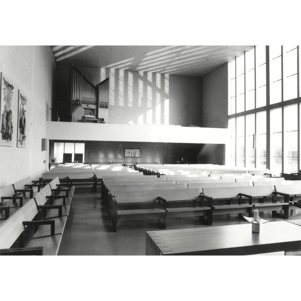Gerrit Rietveld Kirchentopf für die Kirche Hoeksteen, Uithoorn, Niederlande, 1963 (Gemalt) im Angebot