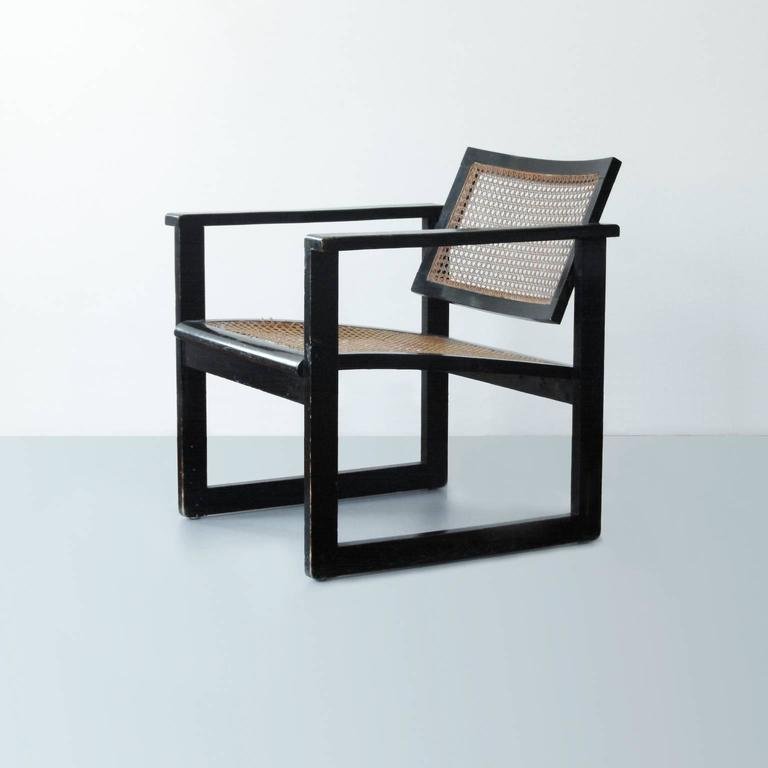 Bauhaus Wooden Armchair by Peter Keler, Manufactured by Albert Walde