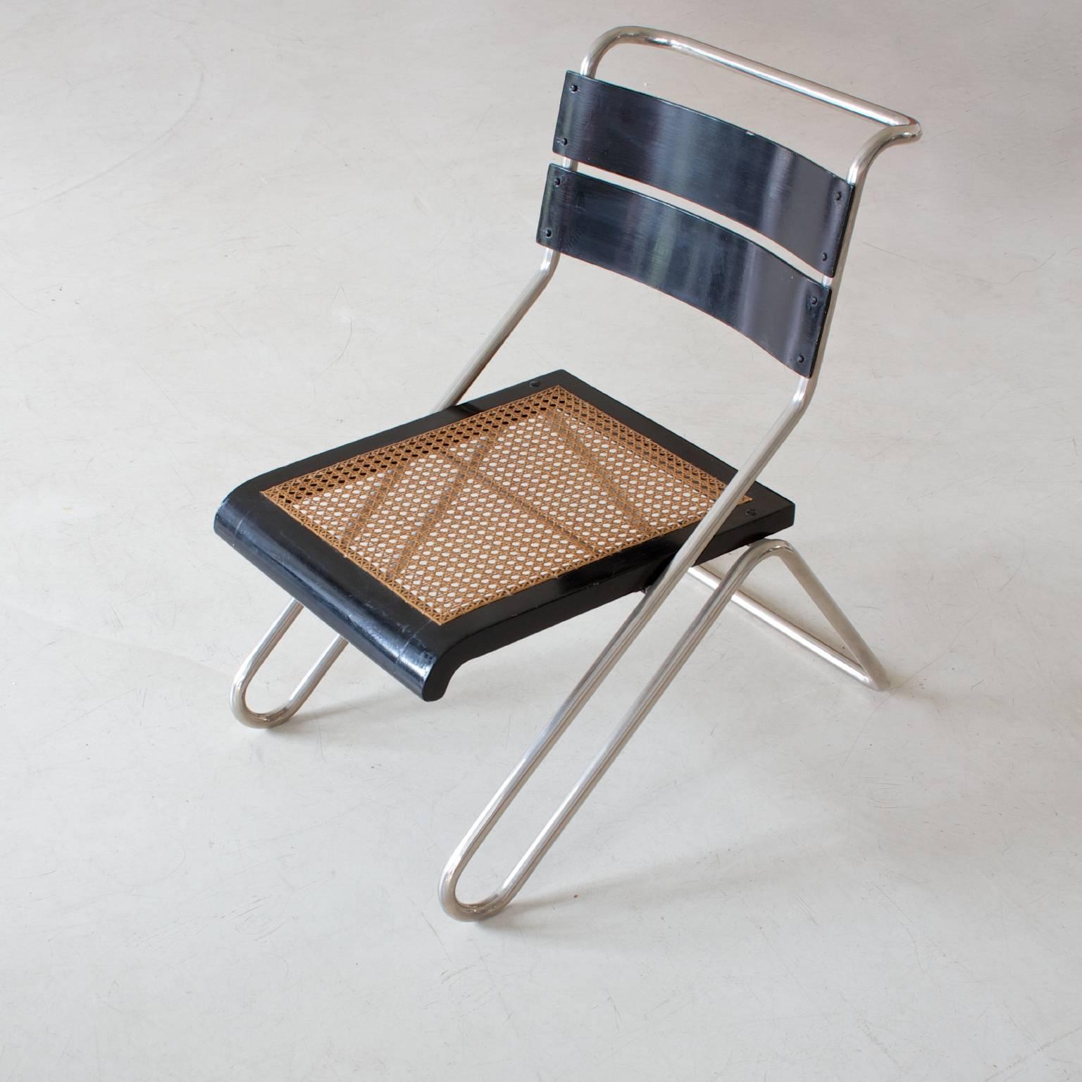 German Bauhaus Tubular Steel Chair by Erich Dieckmann, Manufactured by Cebaso, 1931